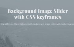 keyframes Background Slider
